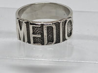 Medic Ring, Sterling Silver