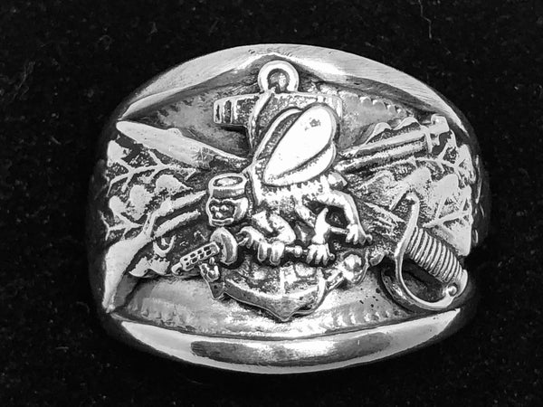 SeaBee (CB) Ring, Sterling Silver, Style B