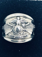 Fleet Marine Force Ring, Sterling Silver, Style B