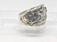 SeaBee (CB)Ring with Crosses, Sterling Silver