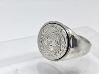 United Nations Medal Ring, Sterling Silver