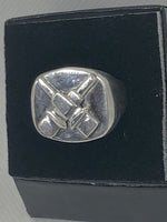 Navy Gunner’s Mate Ring, Sterling Silver