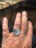 Navy Gunner’s Mate Ring, Sterling Silver