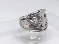 Navy Enlisted Aviation Warfare Specialist Ring, Sterling Silver,  Style B