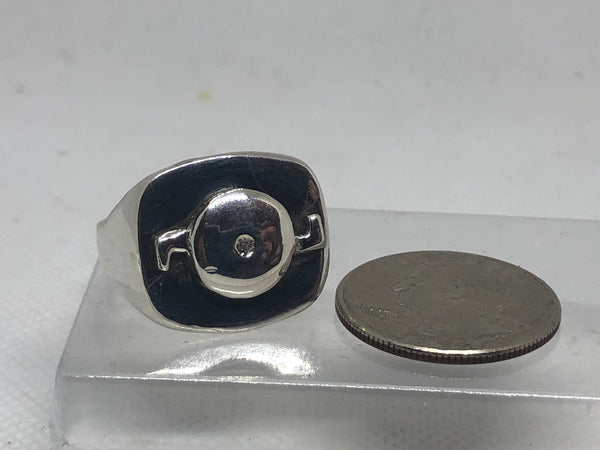 Boiler Technician Ring, Sterling Silver