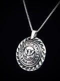 US Navy Pendant, Solid Sterling Silver