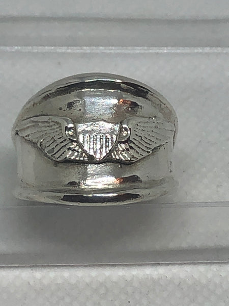Aviator Ring, Sterling Silver, Style B
