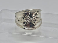 Aviation Support Technician (AS) Ring, Sterling Silver