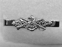 CB Tie Clasp, Sterling Silver