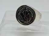 Iraq Campaign Medal Ring, Sterling Silver