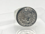 United Nations Medal Ring, Sterling Silver