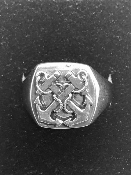 Boatswains Mate Ring, Sterling Silver, Style B