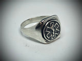 Star of Life sterling silver ring